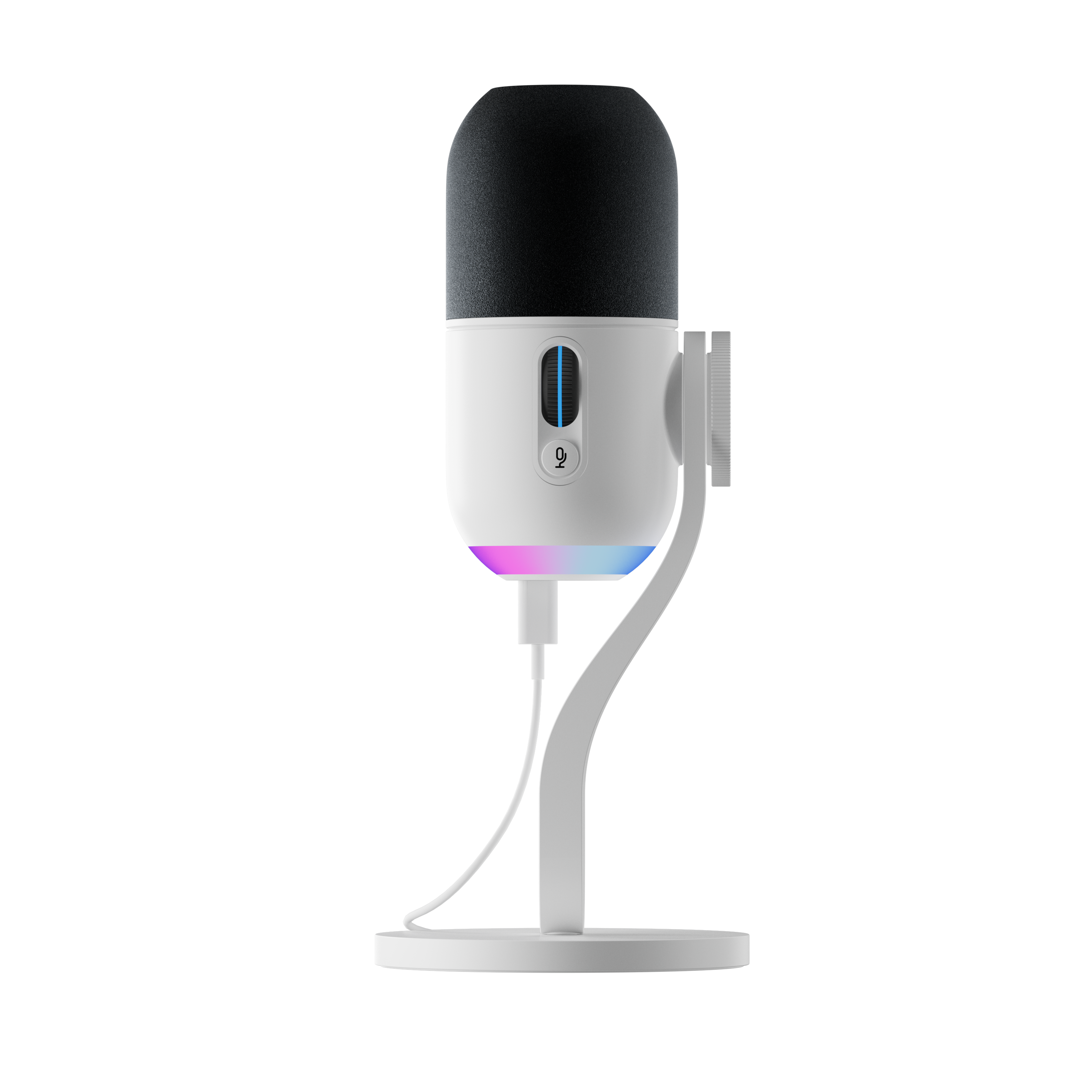 Alt View 17. Logitech - Yeti GX Wired Supercardioid Dynamic Gaming Microphone with LIGHTSYNC RGB Lights - White.