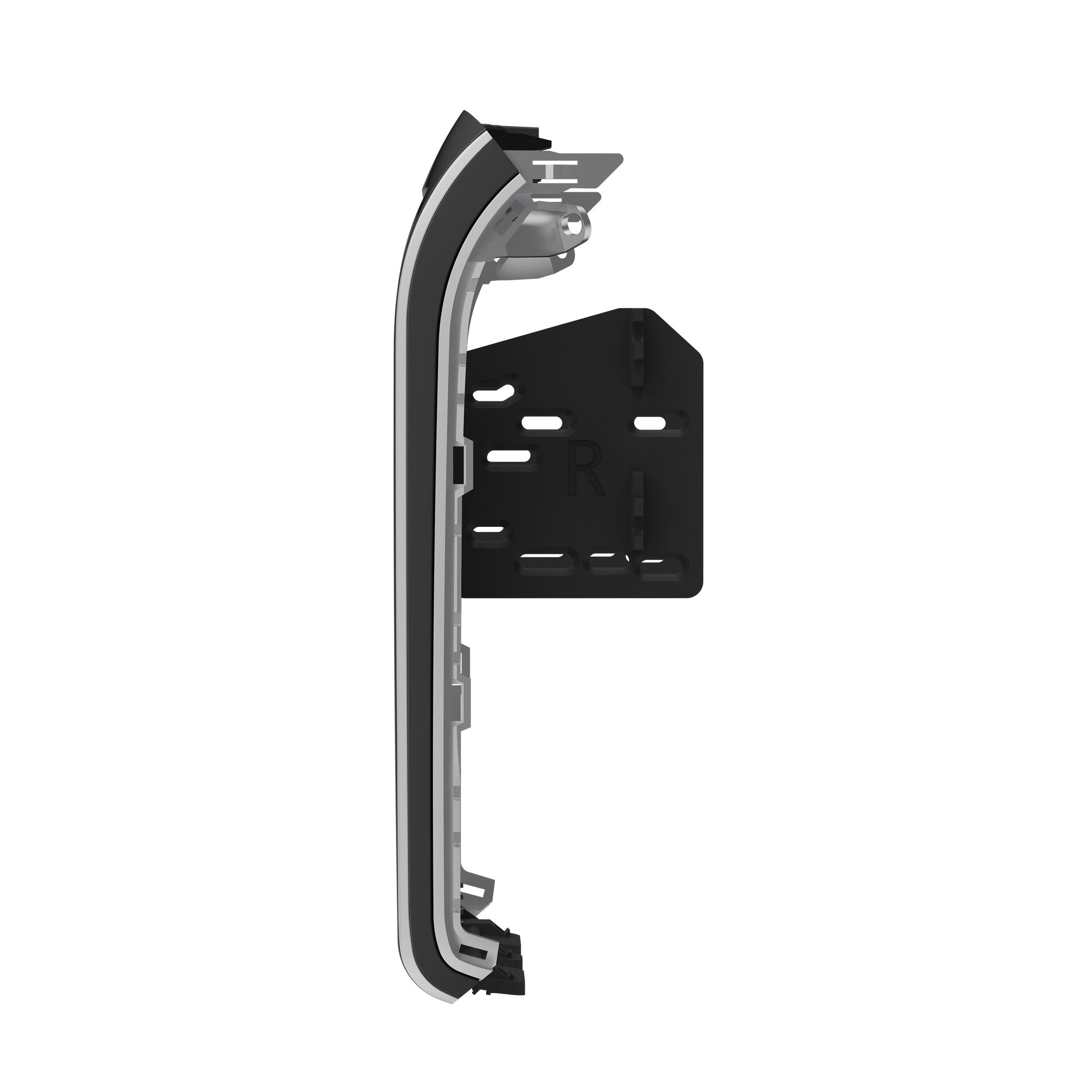Alt View 11. Metra - Stereo Installation Kit for 2022–2024 Hyundai Santa Cruz Vehicles (Without Factory Navigation, Manual Climate Controls) - Glass Black/Silver Trim.