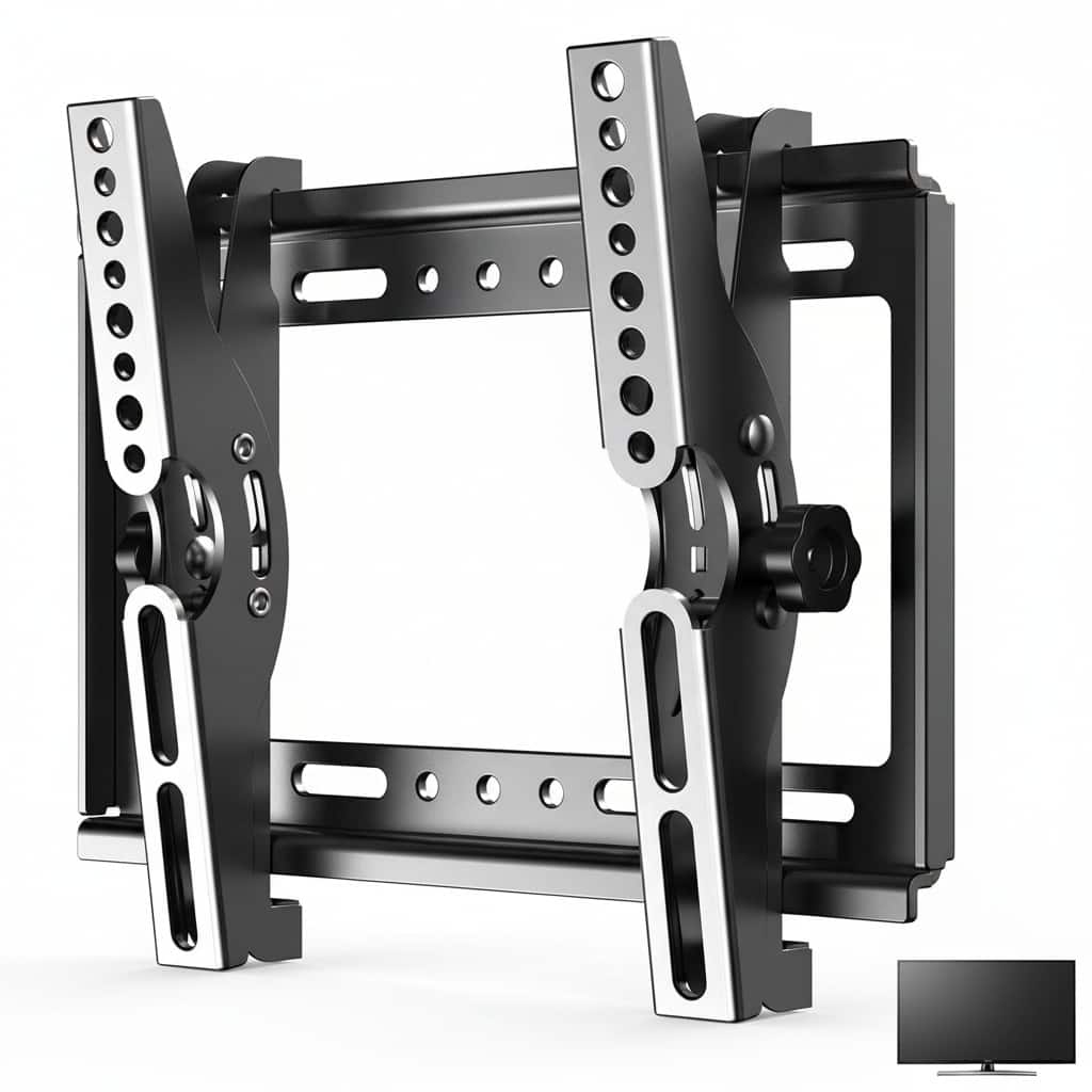 Dazzed Corner - Tilt TV Wall Mount 14–42", Slim Profile, VESA 250x210, 55 lbs - Black