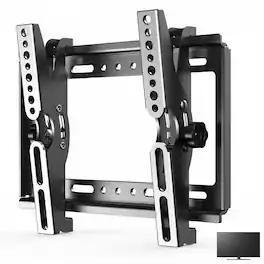 Dazzed Corner - Tilt TV Wall Mount 14–42", Slim Profile, VESA 250x210, 55 lbs - Black