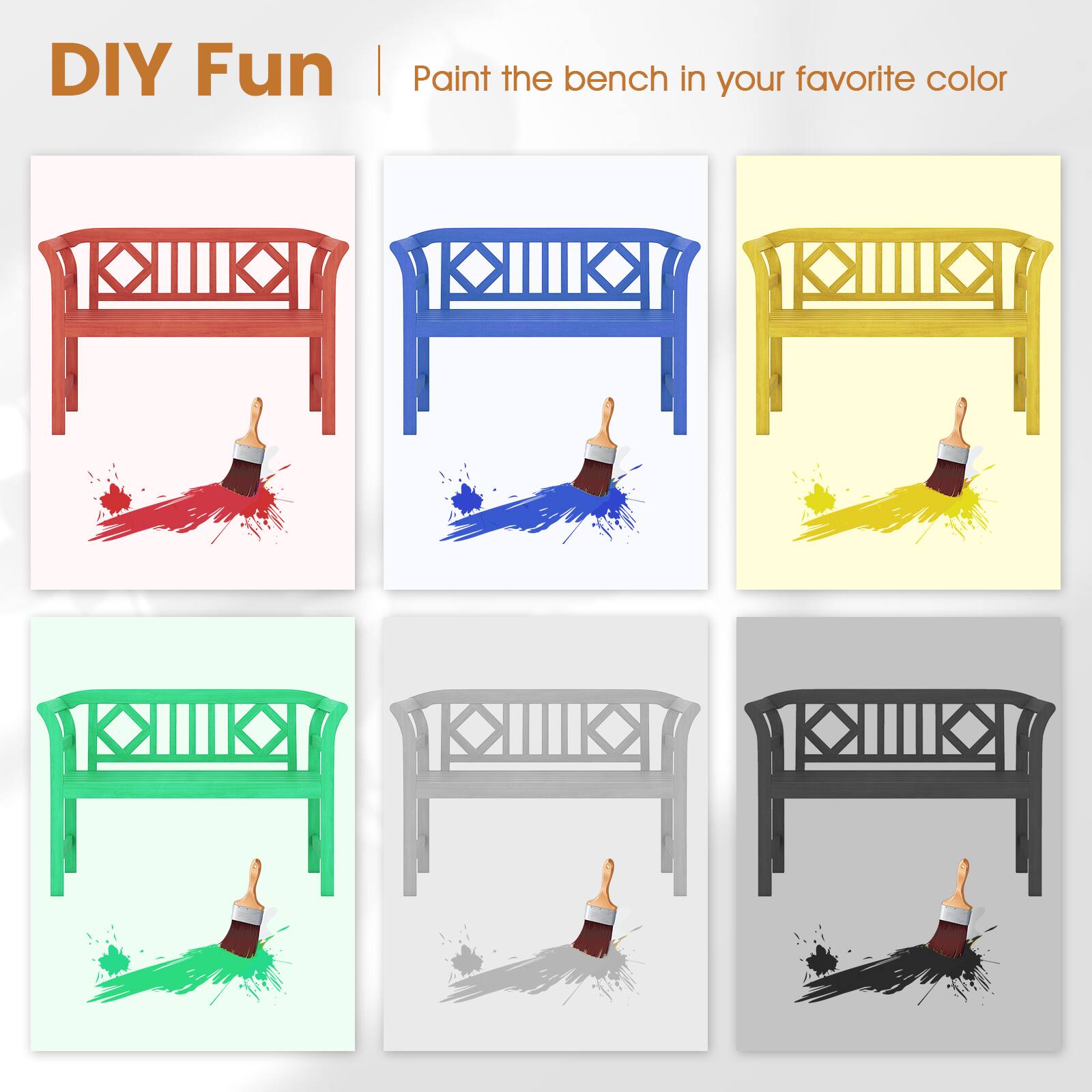 DIY Fun | Paint the bench in your favorite color