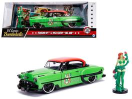 Jada - 1953 Chevrolet Bel Air Top with Poison Ivy Diecast Figure "DC Comics Bombshells" Series 1/24 - Green And Red