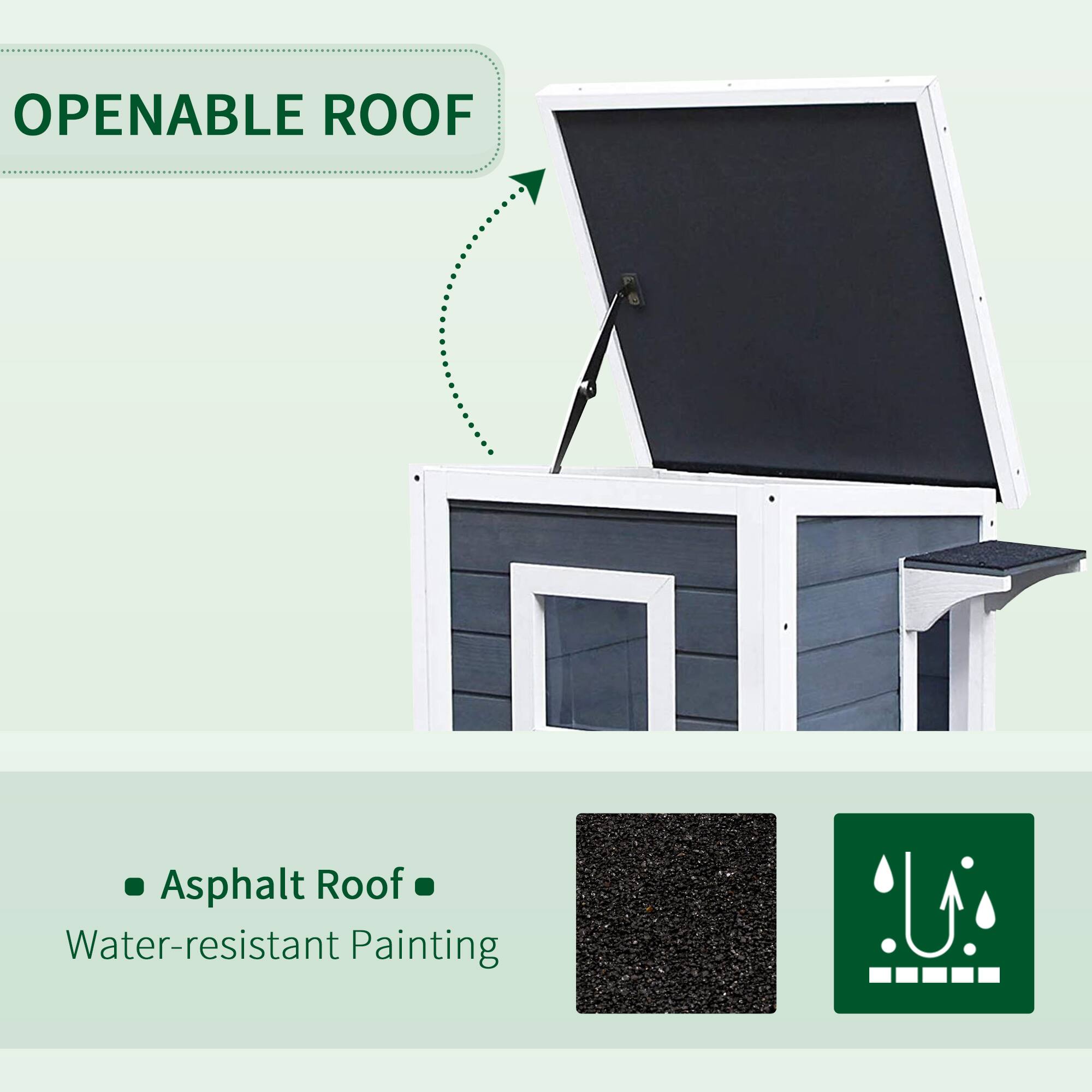 OPENABLE ROOF

Asphalt Roof  
Water-resistant Painting