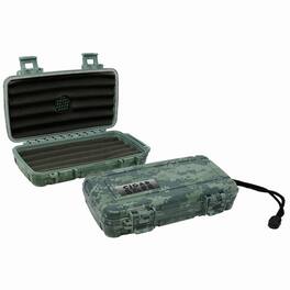 Prestige - 5 Cigar Safe Humidor Case (Camouflage) - Slick Camouflage Plastic Finish