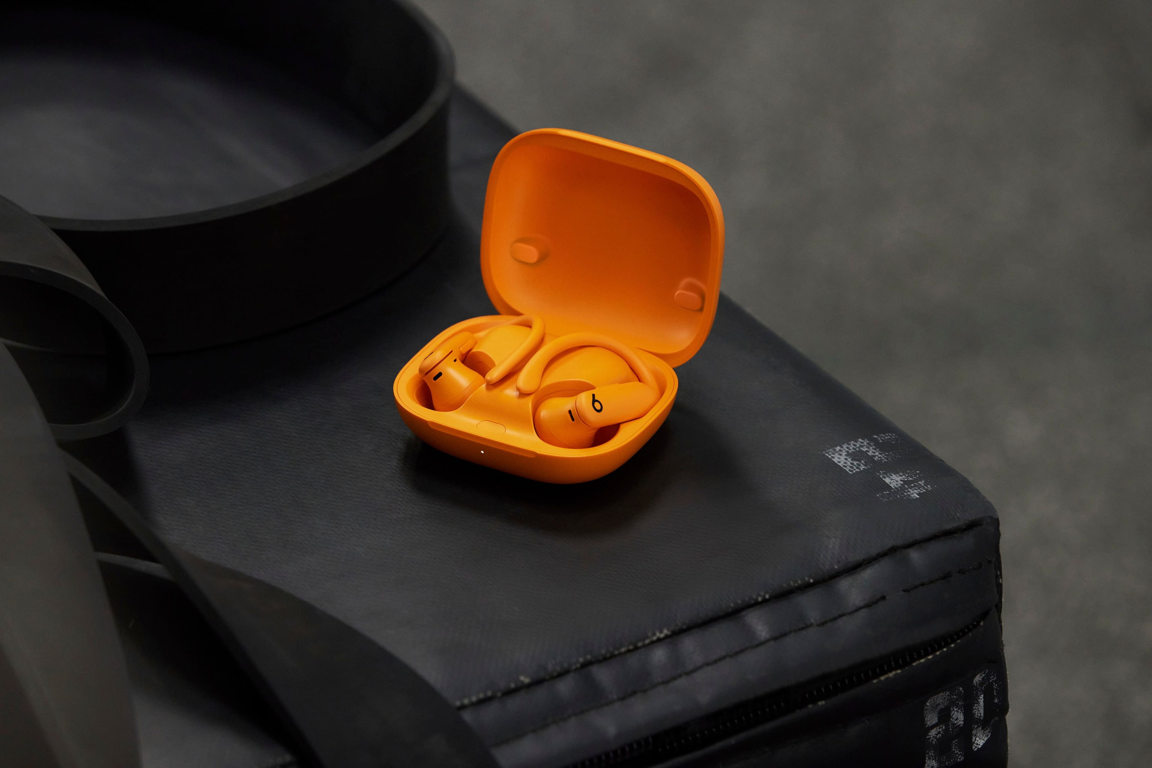 Alt View 20. Beats - Geek Squad Certified Refurbished Powerbeats Pro 2 True Wireless Active Noise Canceling Earbuds - Electric Orange.