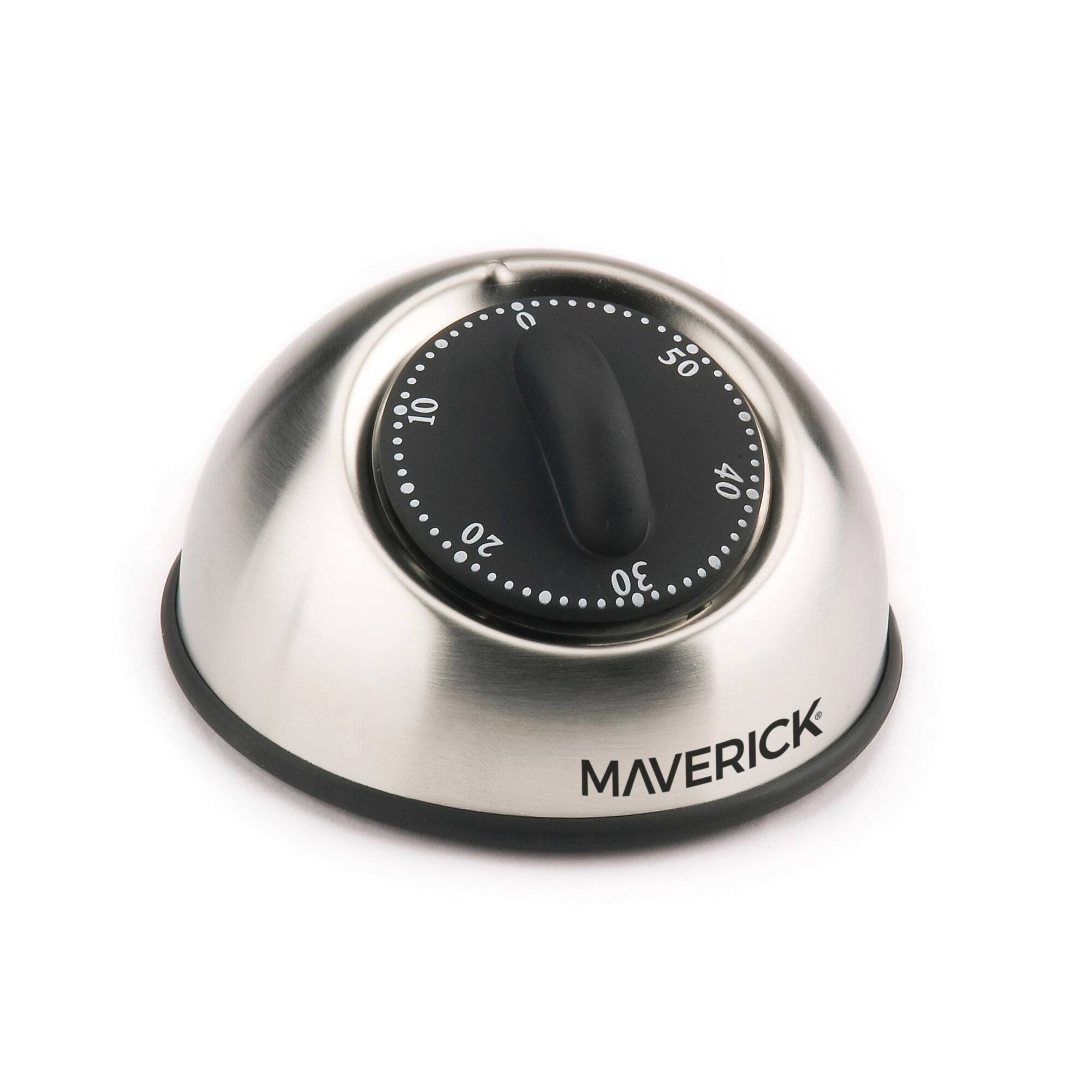 Front. Maverick - Classic Metal Timer - Silver.