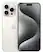 Angle. Apple - iPhone 15 Pro 5G 256GB - (Unlocked) - White Titanium - White Titanium.