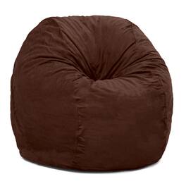 Jaxx - Saxx 5 Foot Large Bean Bag w/ Removable Cover - Chocolate
