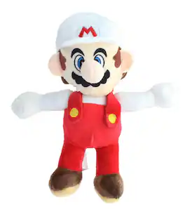 Super Mario Bros. - Super Mario 8.5 Inch Character Plush | Fire Mario - Red