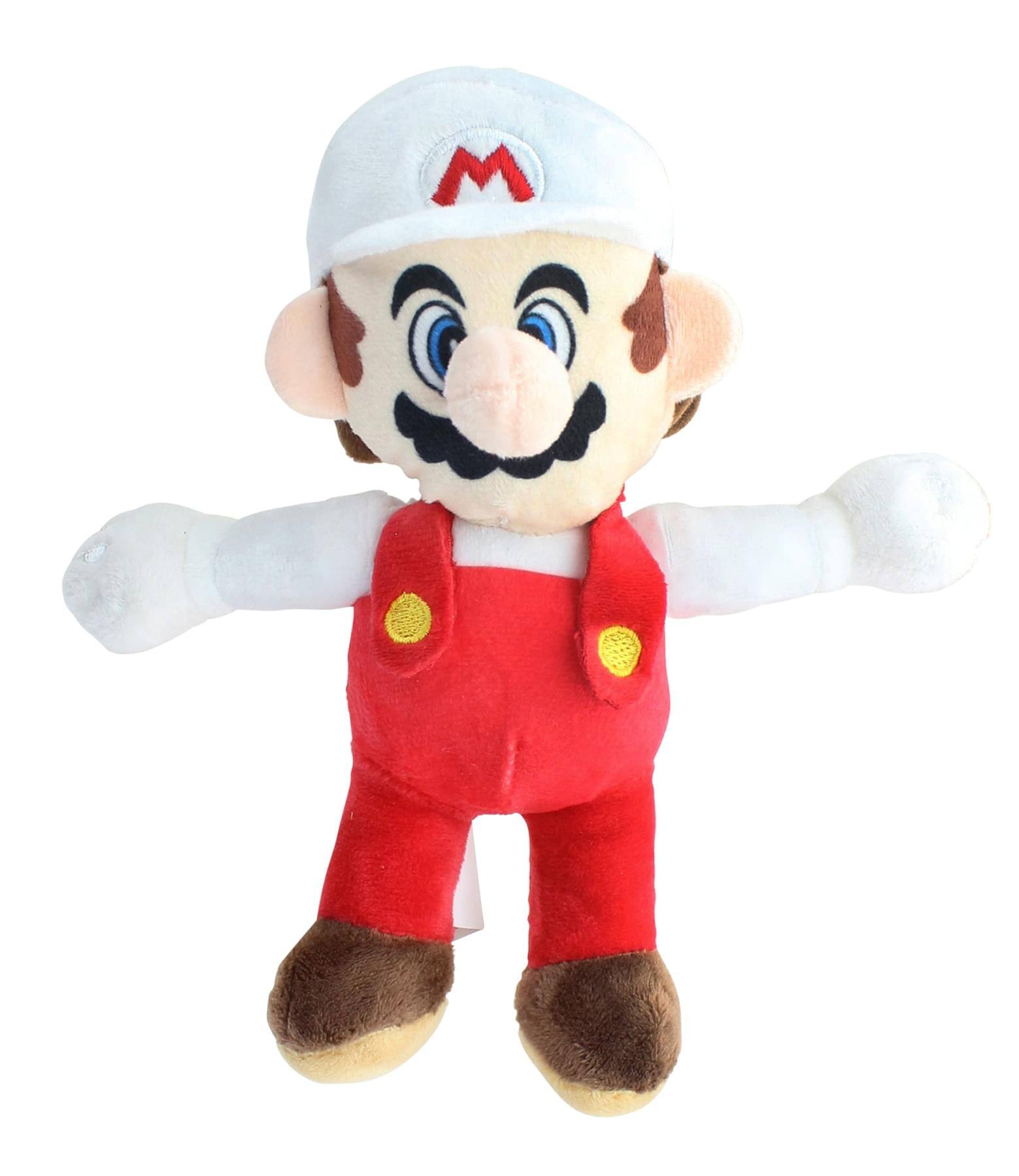 Front. Super Mario Bros. - Super Mario 8.5 Inch Character Plush | Fire Mario - Red.