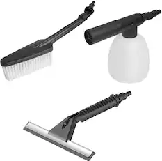 Front. WORX - WA4070 Household Cleaning Kit - Black.