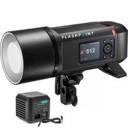 Flashpoint - XPLOR 600PRO II TTL R2 600ws 2.4GHz Battery-Powered All-In-One Outdoor Flash with AC Adapter Unit