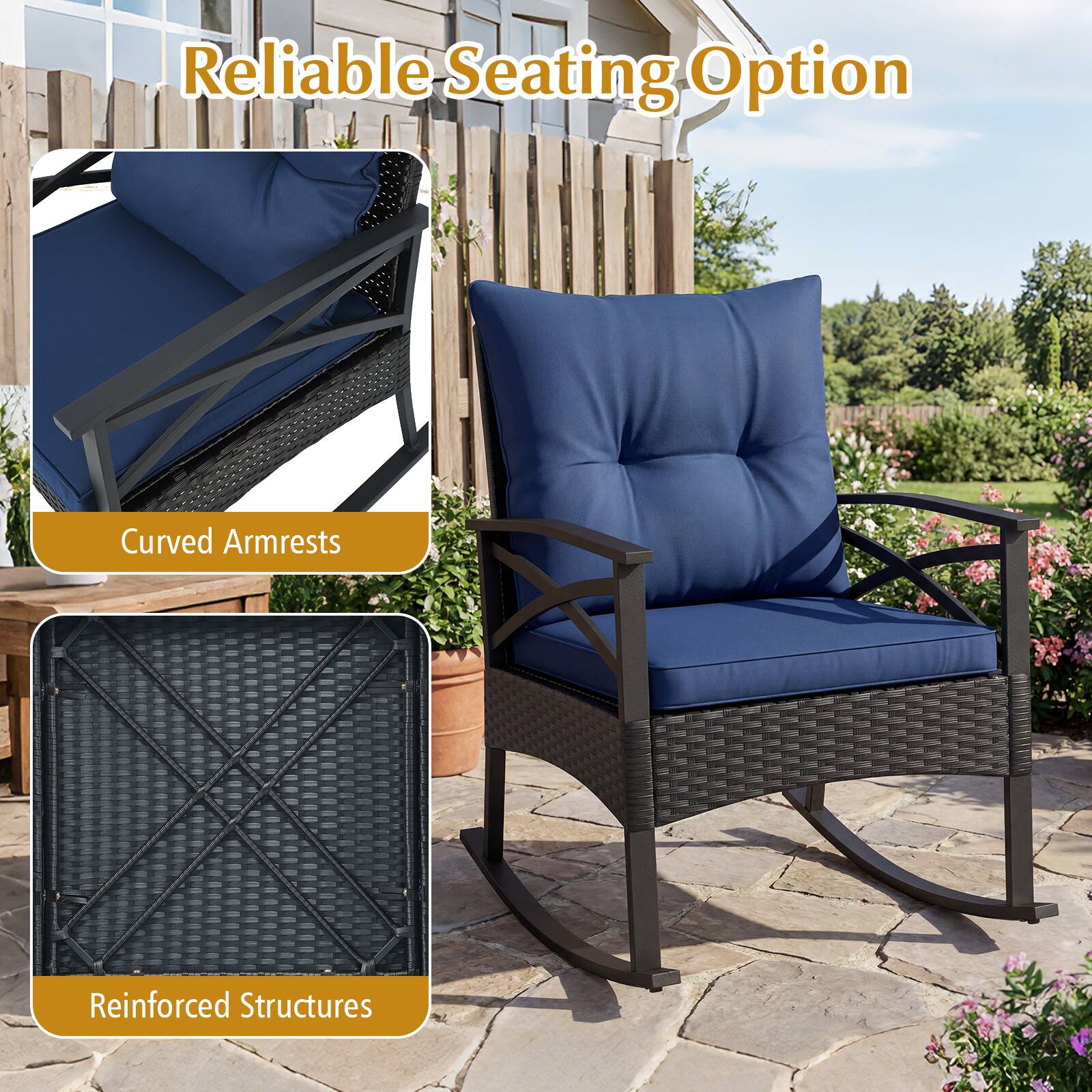 Reliable Seating Option  
Curved Armrests  
Reinforced Structures