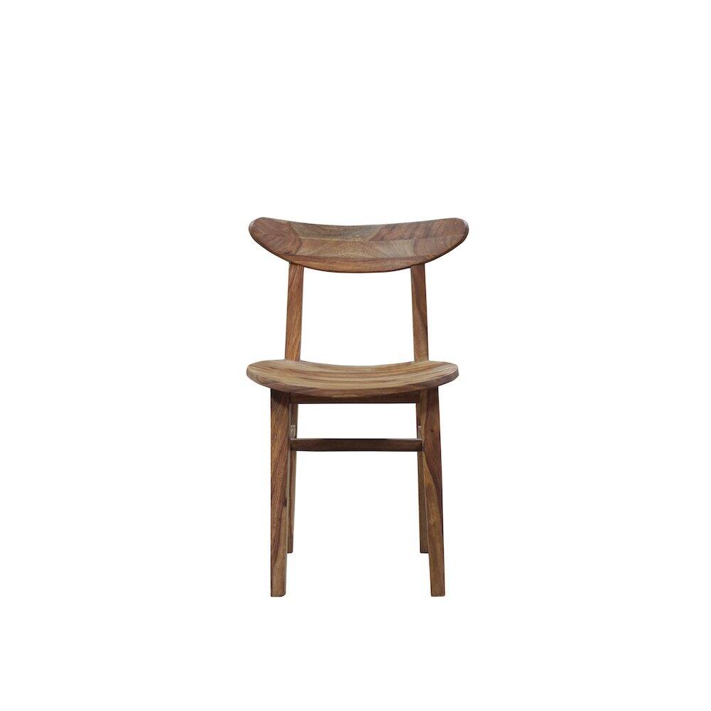 Alt View 2. Porter Designs - Fusion Solid Sheesham Wood Dining Chair - Natural.