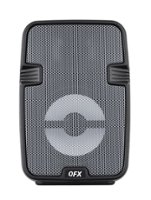 QFX - Portable Bluetooth Rechargeable Speaker - Gray - Front_Zoom