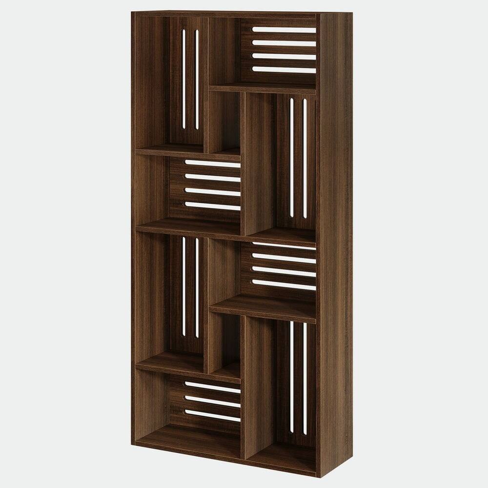 Alt View 1. Kadyn - Entryway Table, Console Sofa Table,70.9" Console Table, 3-Tier Entryway Table Sofa Table with Storage Shelves - Brown.