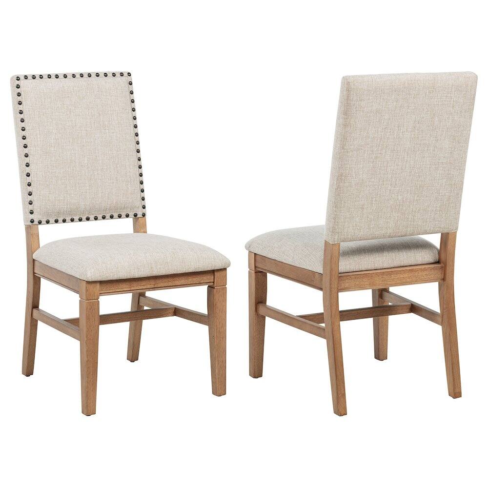 Front. Coaster Co. of America - Middleton Upholstered Dining Side Chair Beige (Set of 2) - Brown.