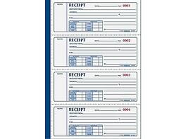 Rediform - 3-Part Carbonless Receipts Pad, 7" x 2.7", 100 Forms/Pad - White/Yellow/Pink