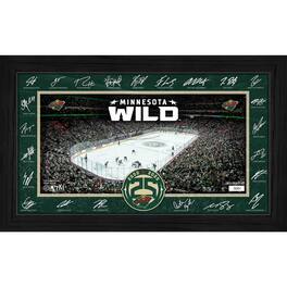 Highland Mint - Minnesota Wild 2025 Signature Rink Framed Art - Multicolor