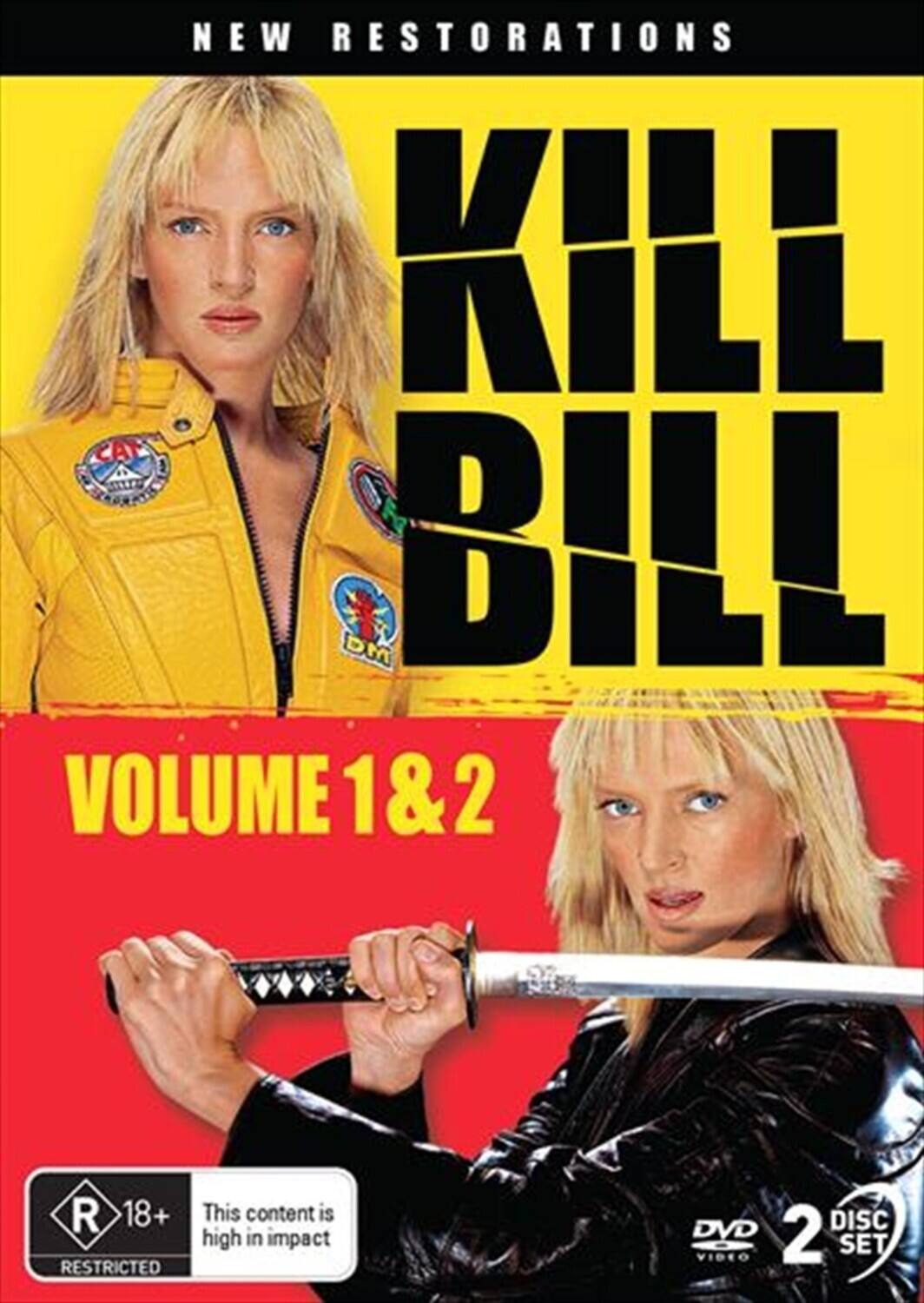 Front. Kill Bill: Vol. 1 & 2   - DVD.