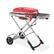 Left. Weber - Traveler Portable Gas Grill - Red.