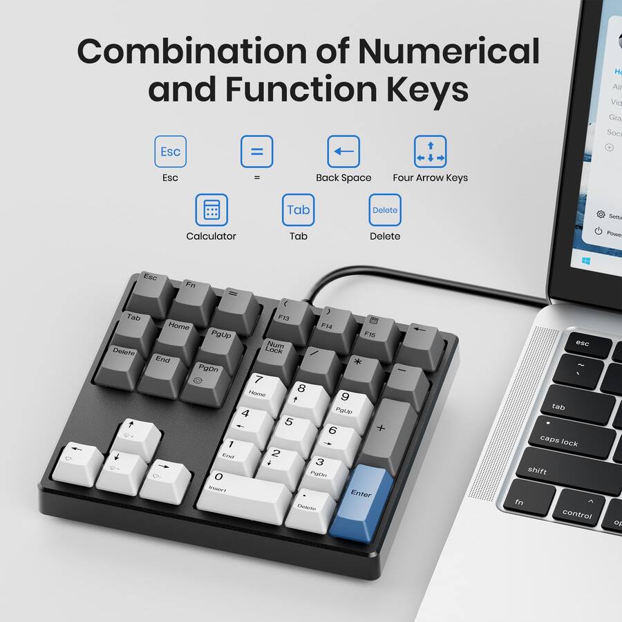 METALTON Number Pad Numpad With Gateron Keypad Numeric Pbt For Laptop ...