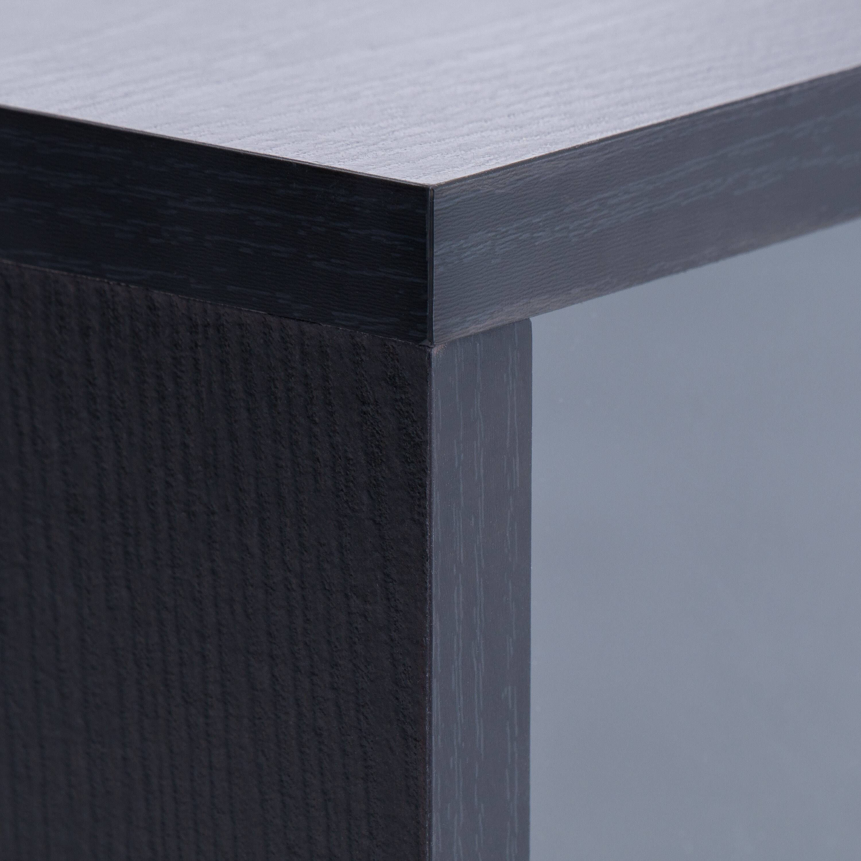 Alt View 13. CorLiving - Modular TV Stand with Glass Sliding Door for Most TVs up to 55" - Black Ravenwood.