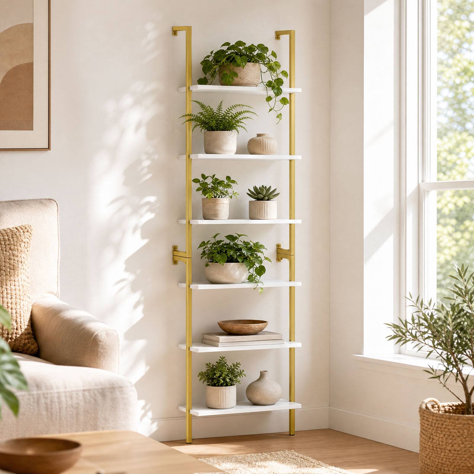 Costway 1 PCS 6 Tier Storage Shelf, Heavy Duty Shelving Unit ...