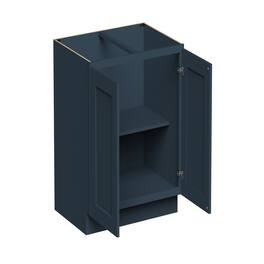Boyel Living - 33-in W x 34.5-in H x 24-in D Shaker RTA Kitchen Full Height Door Base Cabinet with Soft-Close - Charcoal Blue