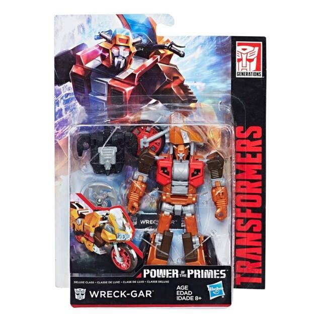 7 GENERATIONS A DELUXE CLASS CLASSE DE LUJO CLASSE DE LUXE CLASSE DELUXE R* THE OF PRIMES TRANSFORMERS AGE WRECK-GAR EDAD IDADE 8+