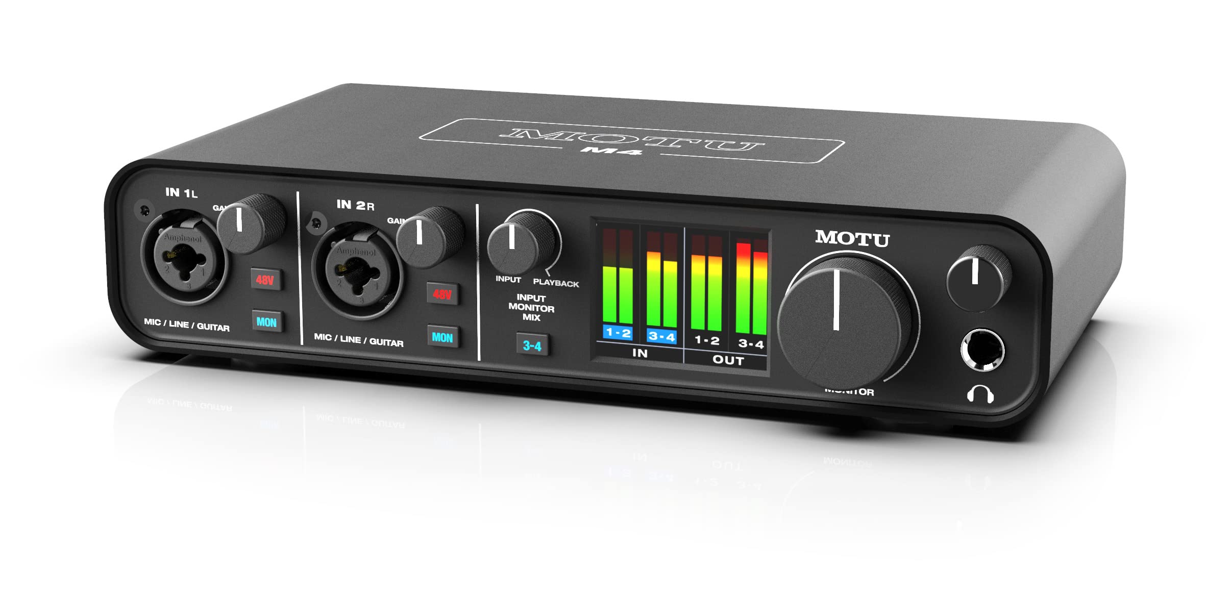 MOTU M4 4x4 USB C Audio Interface Black M4 - Best Buy