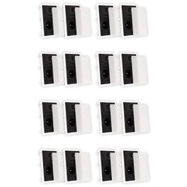 Theater Solutions by Goldwood - TS80W Flush Mount In Wall Speakers with 8" Woofers Home Theater 8 Pair Pack - Paintable White