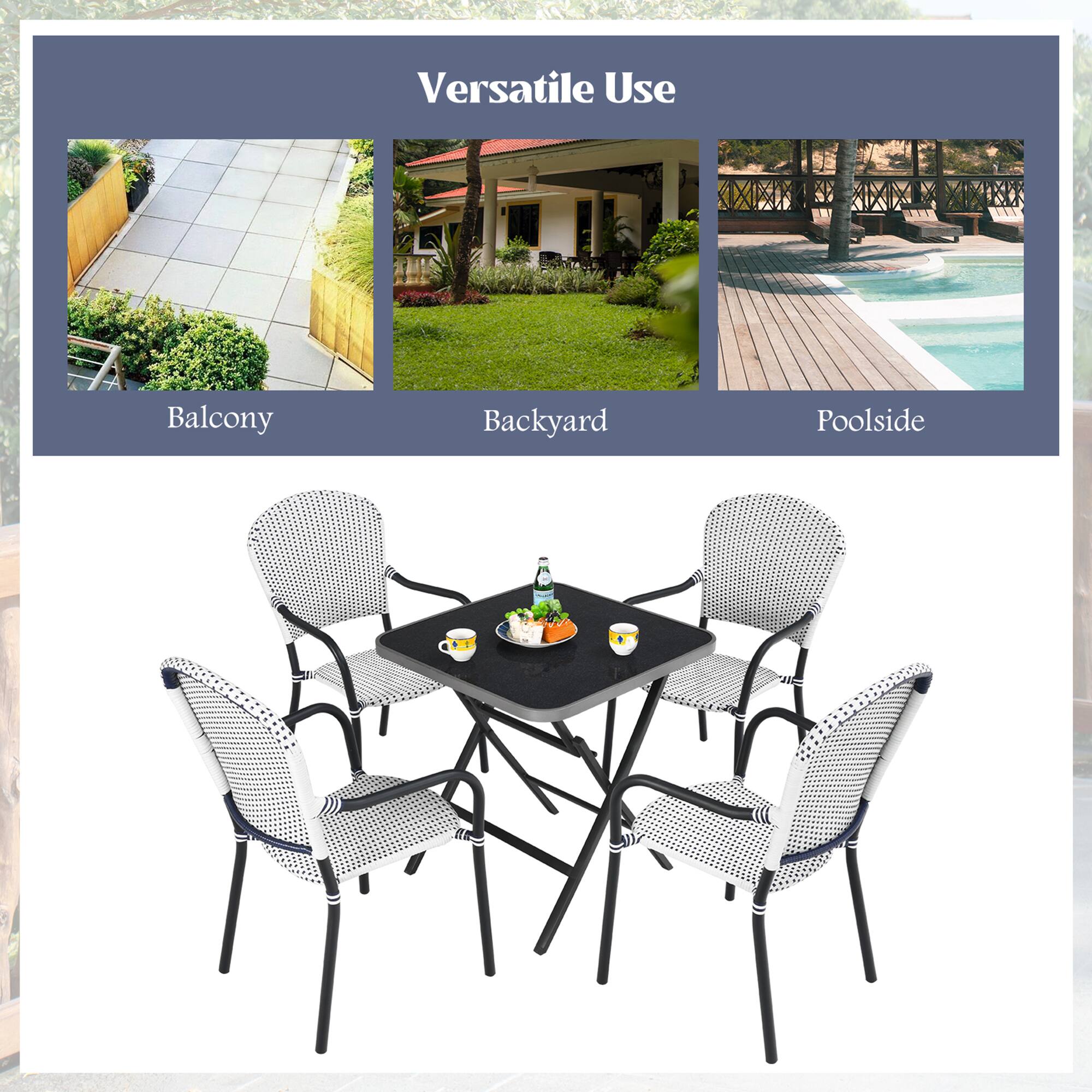 Versatile Use

Balcony  
Backyard  
Poolside