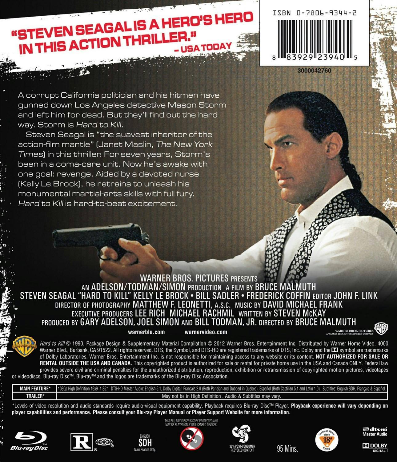 Back. Hard to Kill [Blu-ray].