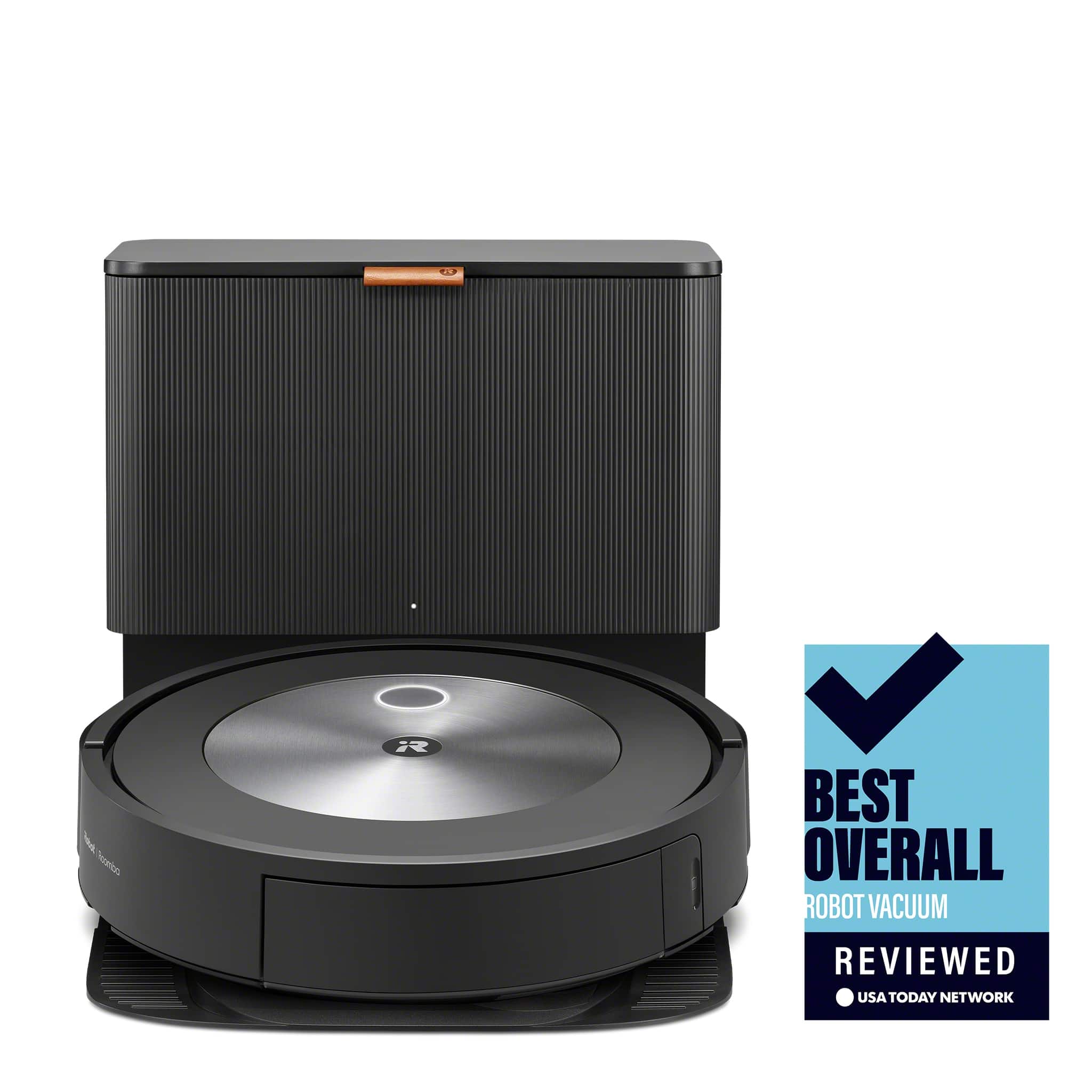 Alt View 1. iRobot - Roomba j7+ (7550) Wi-Fi Connected Robot Vacuum with Automatic Dirt Disposal - Graphite.