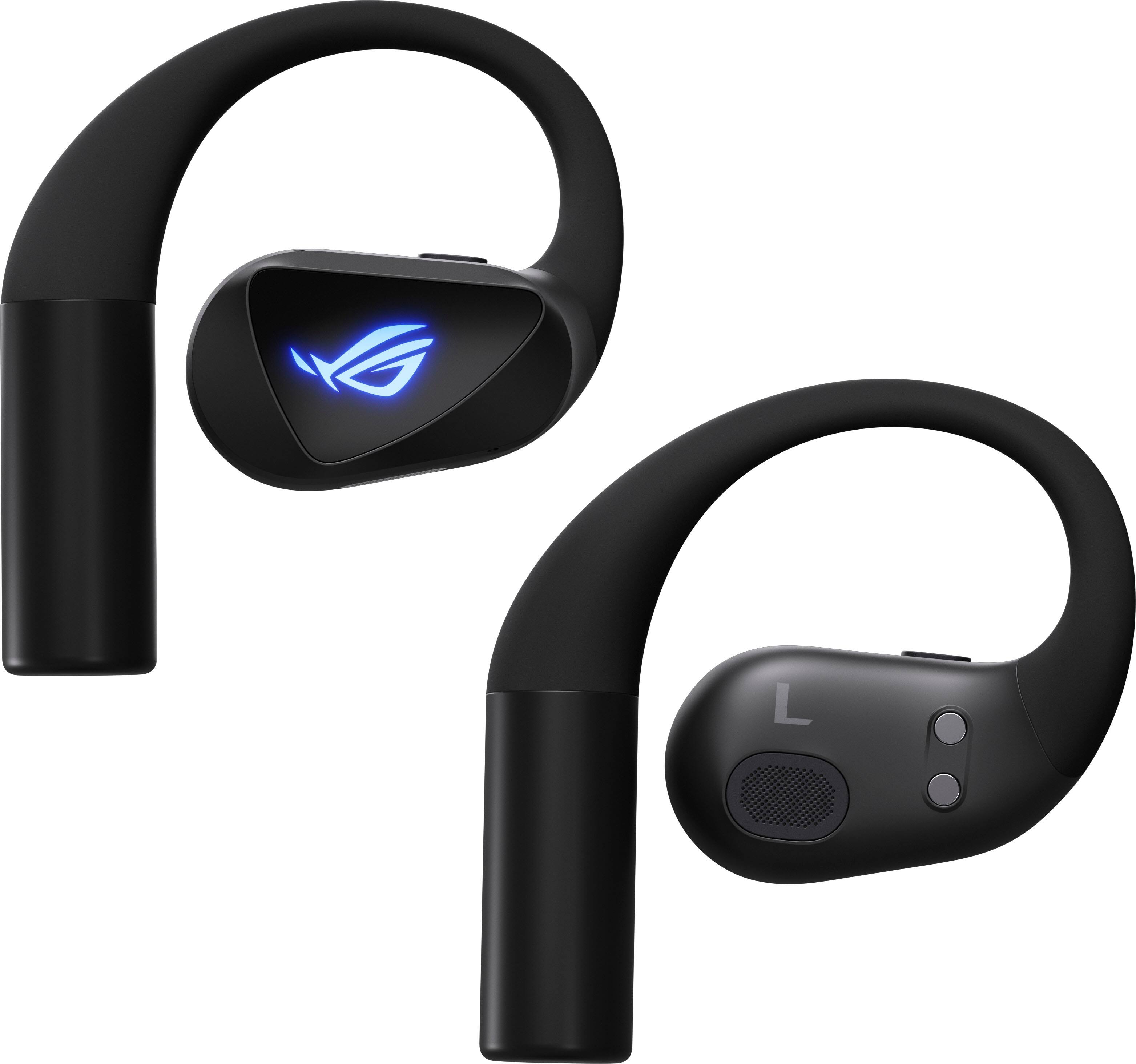 Alt View 12. ASUS - ROG Cetra Open Wireless SpeedNova Open-Ear Gaming Earbuds for PC, iOS, Android, Switch - Black.