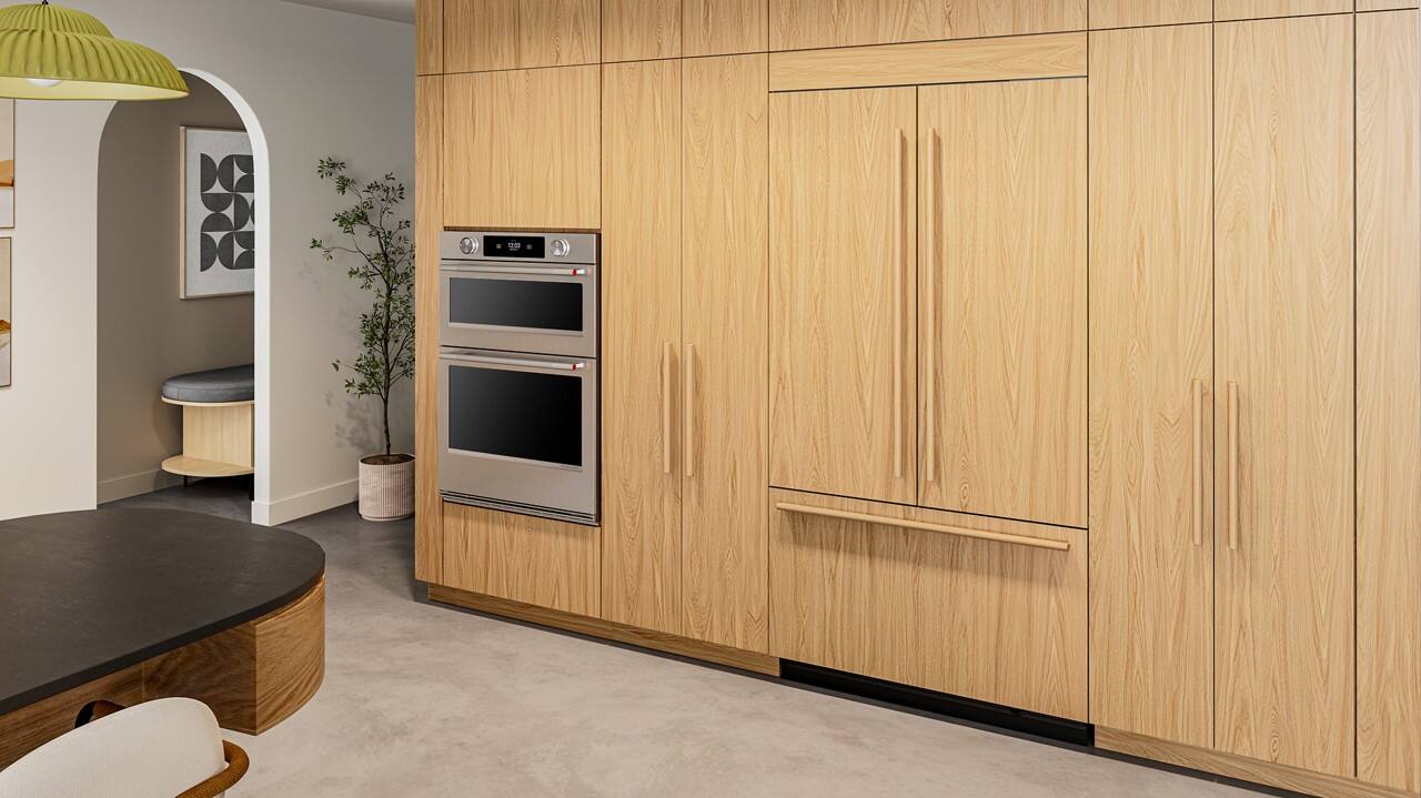 Alt View 4. KitchenAid - 42" wide 24.2 cu. ft. Built-In Panel-Ready (not included) French Door Bottom Mount Refrigerator with Platinum Interior - Panel Ready.