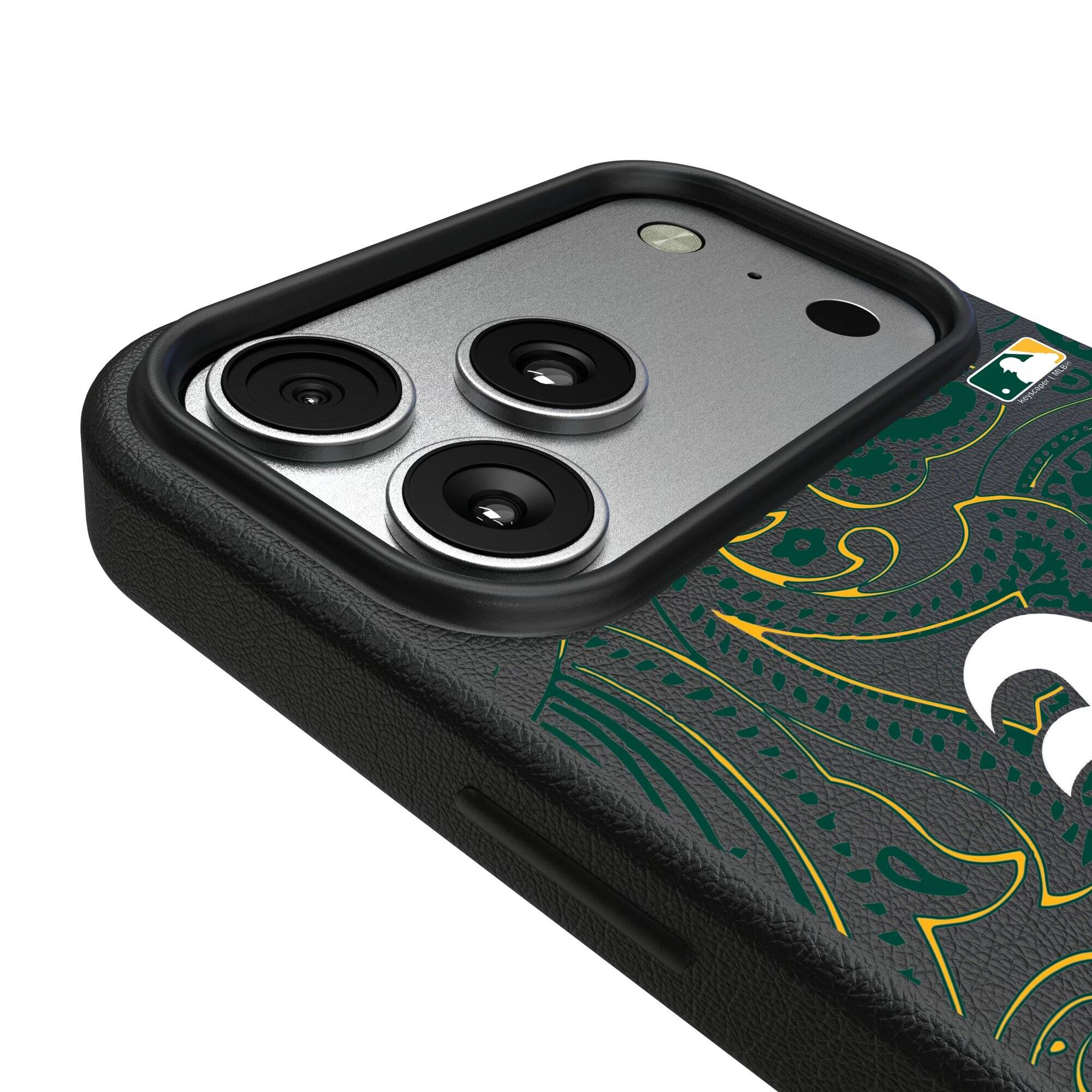 Alt View 2. Keyscaper - Athletics Paisley iPhone Magnetic Bump Case - 17 Air - Black.