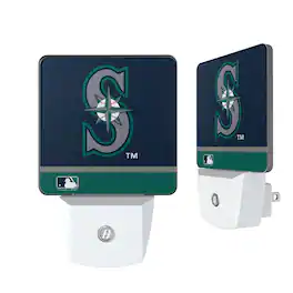 Keyscaper - Seattle Mariners Stripe Design Nightlight 2-Pack - Multicolor