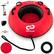 Front. Costway - Goplus 40" Heavy-Duty Inflatable Snow Tube for Sledding with Tire Pump & Tow Strap Red - Red.