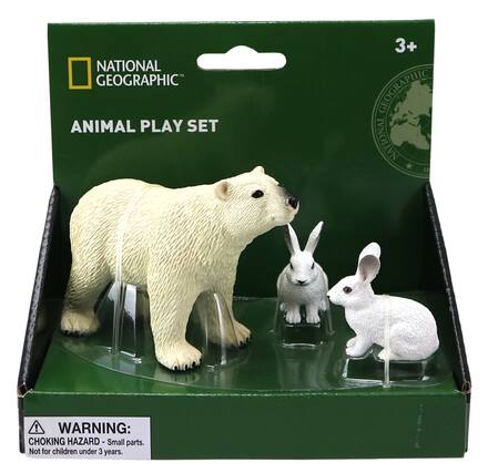 NATIONAL GEOGRAPHIC
ANIMAL PLAY SET
3+
WARNING: CHOKING HAZARD - Small parts. Not for children under 3 years.