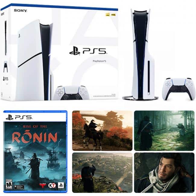 PlayStation 5 Slim Console + Rise of the Ronin PlayStation 5 - Includes PS5 Console & DualSense Controller