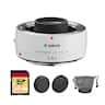 Canon - Extender EF 1.4X III Teleconverter (4409B002) Wildlife Sports 64GB Card Bundle - White