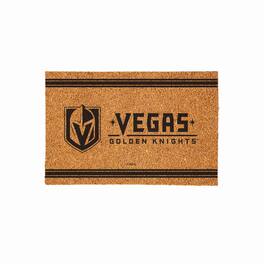 Evergreen Enterprises - Vegas Golden Knights 24" x 36" Outdoor Monochrome Team Logo Coir Mat - Brown
