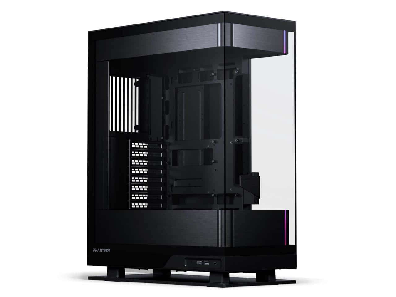 Phanteks - Evolv X2, Mid-Tower Gaming Chassis, Vertical Cooling, Tempered Glass, D-RGB Lighting, Brushed Black - Brushed Black