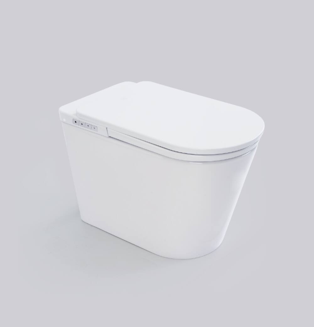 Front. Boyel Living - White Pro Version Smart Toilet Multi Mode Cleaning Heated Seat Auto Lid Sensor Flush Premium Full Function Design - WHITE.