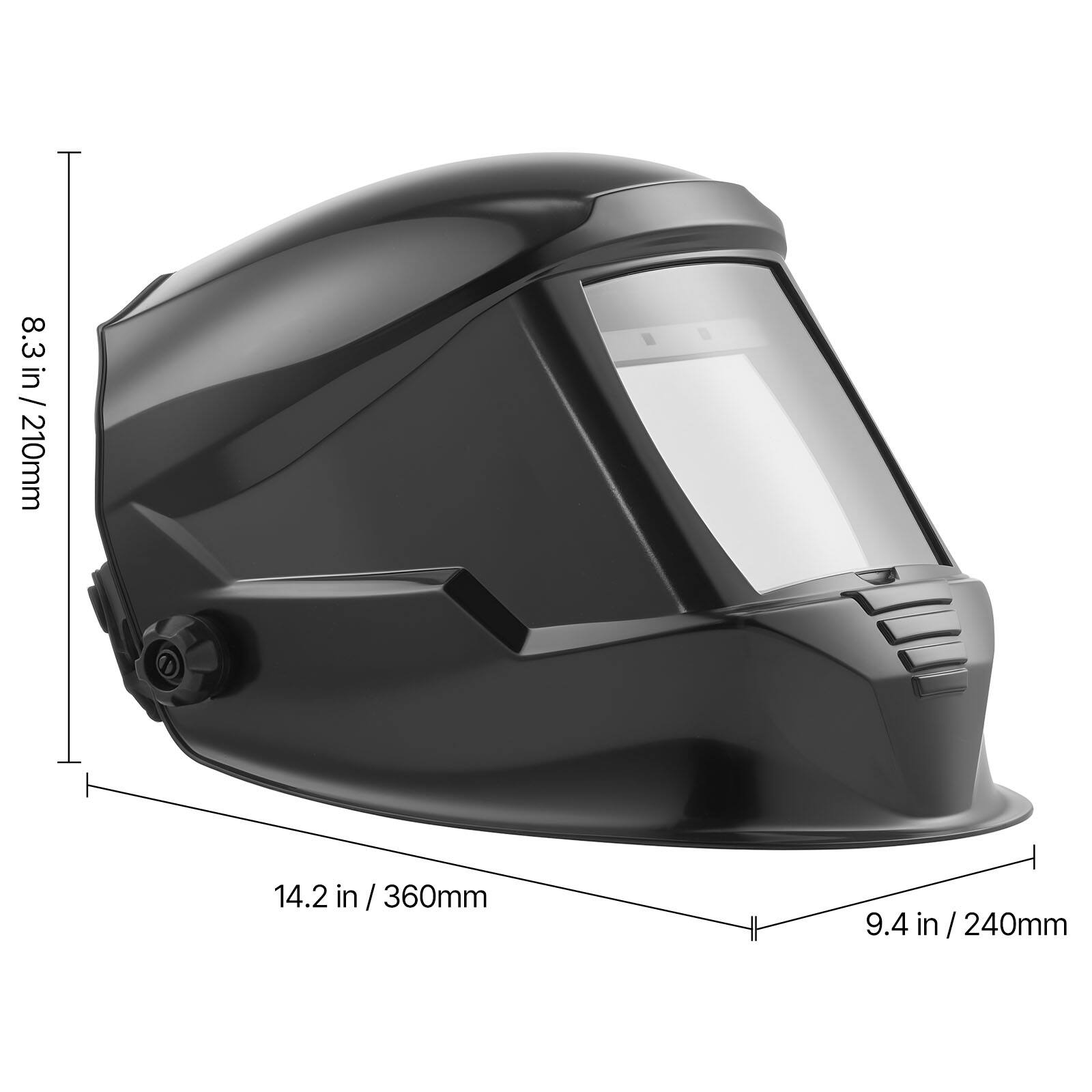 8.3 in / 210mm  
14.2 in / 360mm  
9.4 in / 240mm