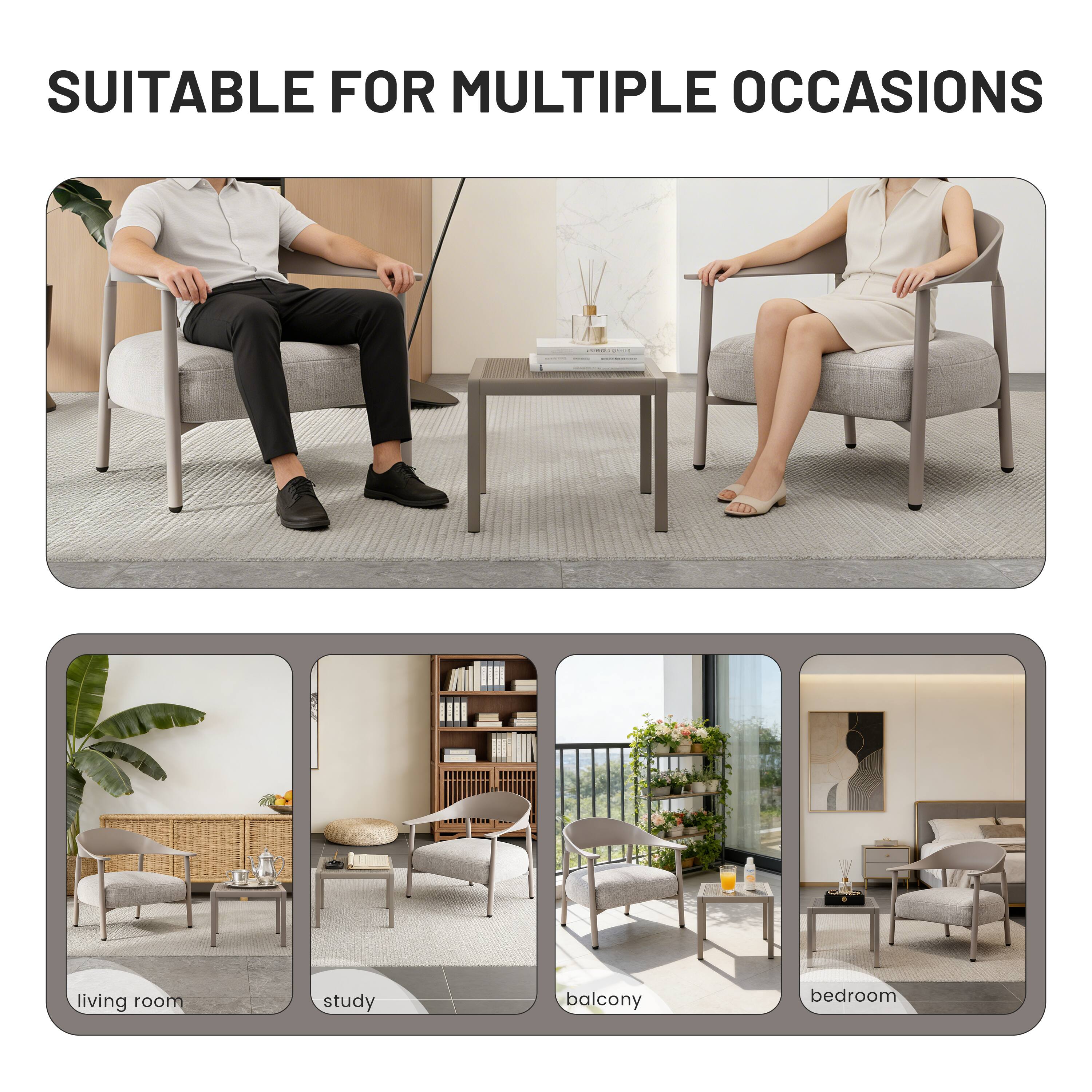 SUITABLE FOR MULTIPLE OCCASIONS

- living room
- study
- balcony
- bedroom