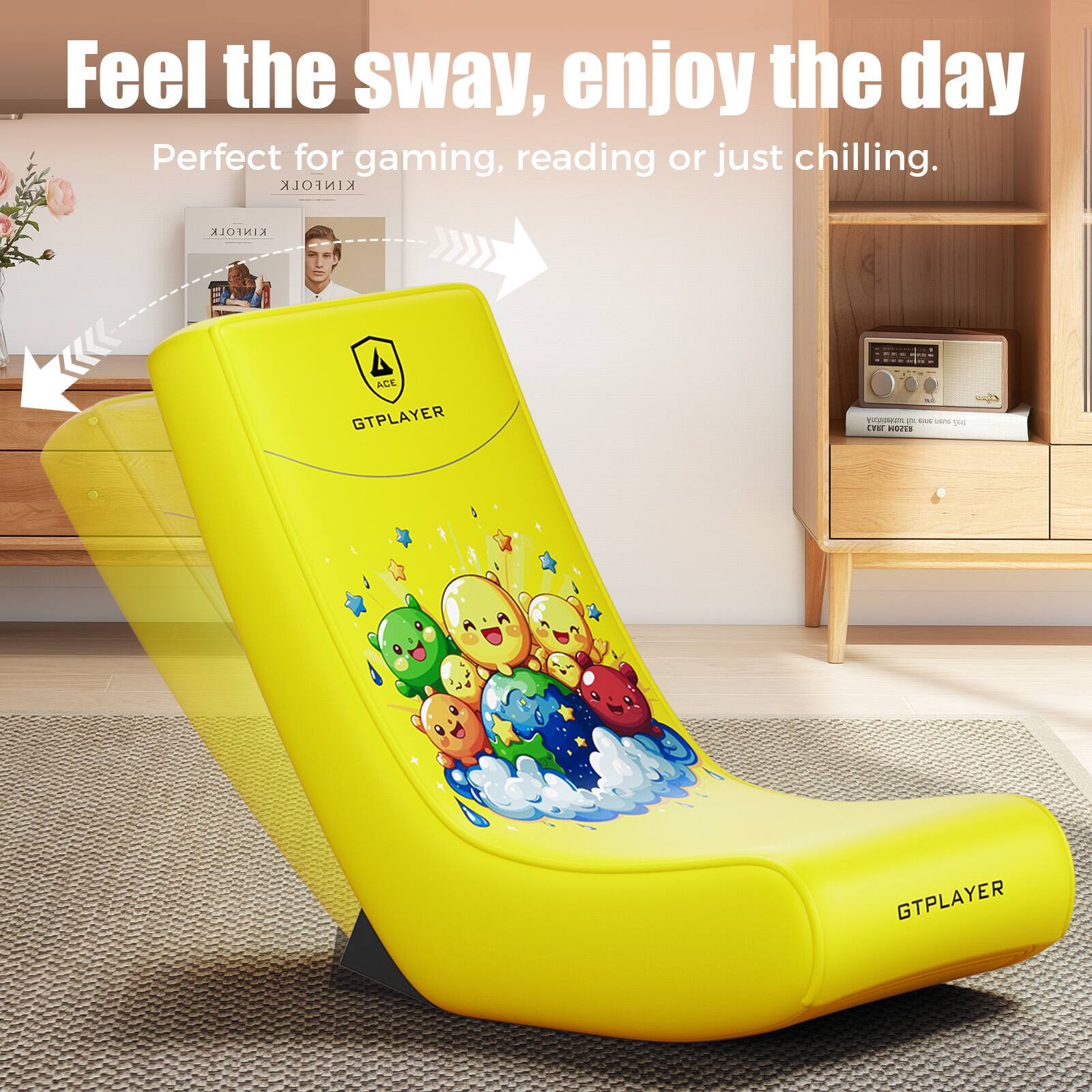 Feel the sway, enjoy the day  
Perfect for gaming, reading or just chilling.  

KINFOLK  
KINFOLK  

ACE  
GTPLAYER  

GTPLAYER