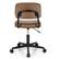 Alt View 18. Costway - PU Leather Adjustable Swivel Office Chair with Backrest (Set of 2) - Brown.